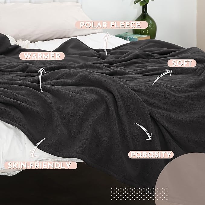 Electric Heated Blanket Queen Size 84"x90" Microplush Cover Blanket 4 Heat Settings & 10 Hours Auto Off, Cozy & Breathable, Warm All Night, Iron Grey