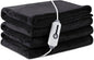 Electric Heated Blanket Twin Size 62×84, Breathable & Luxurious Flannel,Soft Warm Gift with Over-Heat Protection,4 Heating Levels & 10 H Auto Shut Off, Machine Washable，Dark Grey