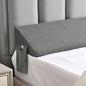 Twin Bed Wedge Pillow for Headboard Gap Filler Pillows Plus (0-8")Gap Filler Between Corner Wall and Mattress/Frame for College Dorm,Sleep,Backrest Light Grey,Rent,Home,Bedroom Decor Bedding Stuffing