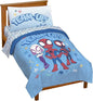 Jay Franco Kids Comforter Set Includes Sheets and Pillow Covers - Soft and Cozy Bed Set for Stylish Room Decor, Light Blue - Spidey & His Amazing Friends, 4 Piece Toddler