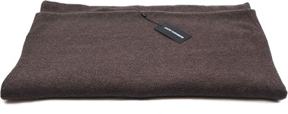 State Cashmere Reversible Throw Blanket - Ultra Soft Accent Blanket for Couch, Sofa & Bed Made with 100% Inner Mongolian Cashmere - Crafted Home Accessories - (Black Coffee/Winter Twig, 60"x50")