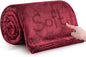 IR Imperial Rooms Fleece Blanket Twin Size 60 x 80 Inches - Super Soft Fluffy Burgundy Throw Blanket for Sofa and Bed - Warm and Cozy Lightweight 400 GSM Microfiber Bed Throws Blankets