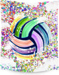 Volleyball Blanket Gifts - 50"x60" Sports Throw Blanket for Adults, Kids - Colorful Soft Plush Throws for Bed, Couch & Travel