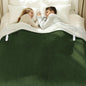 Heated Blanket Queen 84" x 90" - Flannel Sherpa Electric Blanket Queen Size with Dual Control, 5 Heating Levels & 10 Hours Auto Off, Heating Blanket with Overheat Protection for Home (Green)