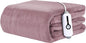 Electric Heated Blanket 50"x60" Throw Size - 4 Heat Settings, 3H Auto Shut Off, Ultra-Soft Coral Fleece Heated Blanket with Overheat Protection, Fast Heating, Cozy and Comfortable, Dark Pink
