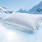 puredown® Cooling Goose Feather Down Pillow, Set of 1, Queen Size Bed Pillow Insert with Soft Cooling Pillowcase for Cool Sleep