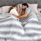 Bearhug Electric Blanket King Size 100" x 90" Dual Controllers Heated Blanket, 10 Heat Settings, 1-12 Hour Auto Shut-Off, Faux Fur & Sherpa Dual-Sided, Machine Washable, Gift-Ready Elegant Packaging