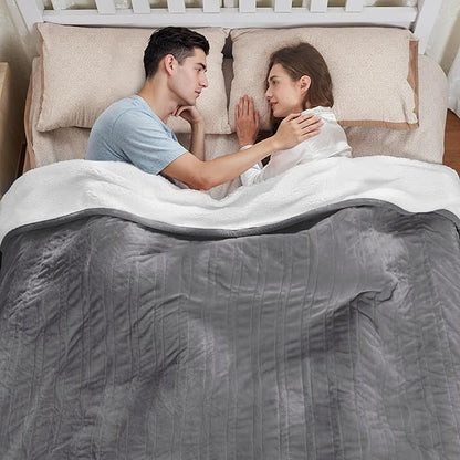 Heated Blanket Electric Blanket Throw 60"x50" Fast Heating Electric Blanket with 12 Hours Auto-Off and 6 Heating Settings Overheat Protection Cozy Soft Flannel Heated Throw Blanket ETL Certificated