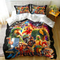 Funny Fusion Animals Bedding Set,Fusion Animals Duvet Cover Twin Full Queen King Set for Kids Boys Bed Decor Gifts (Color 1,King (104" x 90"))