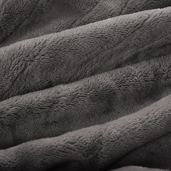 Electric Heated Blanket Full Size 72"x84", 4 Heating Levels & 10 Hours Auto Off, Cozy for Bed, Sofa, Large Oversized, Single Control Heating Heater Blankets Light Gray