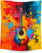 Blanket for Boys Guitar Blankets Gifts - 40x50 Inches Cozy Soft Fleece Throw for Room Decor Sofa