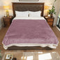 Electric Heated Blanket Throw Size - 50"x60", Soft Flannel Heating Blanket, 4 Heating Levels, 3 H Auto Shut Off, Breathable Warm and Washable for Sofa, Purple