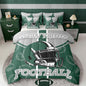 Feelyou Football Comforter Set Twin Size 7 Pieces Ball Games Bedding Set for Kids Boys Girls Rugby Bed in a BagCity of Footballs Bedroom Decor Rugby Sports