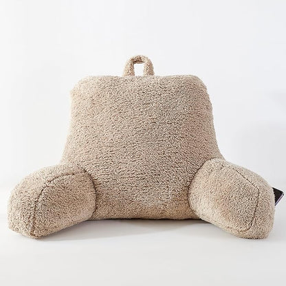 Reading Pillow for Sitting in Bed, Back Pillow Reading Pillow with Arms & Back Support, Dorm Room Essential for Girls and Boys Bed Chair Pillow