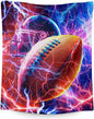 Boys Blanket Gifts Football Blankets for Boys, Men - 60" x 80" Cozy Furry Plush Flannel Sport Throws for Chair, Sofa & Travel