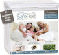 SafeRest Waterproof California King Size Mattress Protector - Fitted with Stretchable Pockets - Machine Washable Cotton Blend Mattress Cover for Bed