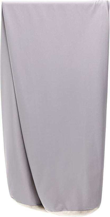 Case Only - Body Pillow Cover Stylish Silky Super Soft - 85% Spandex/ 15% Nylon, Beauty - Anti Wrinkle, Anti Aging Prevention - Breathable Pillowcase Design - Gentle on Hair Size 48 X 8, Light Grey