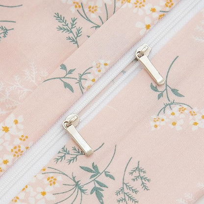 Jane yre Duvet Cover King Floral Brushed Microfiber 3 Pieces Bedding Set Garden Style Flower Pattern with Zipper Closure, Soft Breathable Comfy