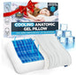 Technogel Anatomic Cooling Gel Pillow – Dual-Height Cervical Spine Support, Memory Foam Base, Washable Cover, Side & Back Sleepers
