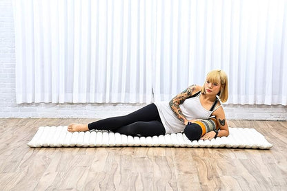 Leewadee Small Yoga Bolster – Shape-Retaining Cervical Neck Roll, Tube Pillow for Comfortable Reading, Kapok Filling, 22 x 6 x 6 inches