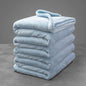 Mellowdy Extra Thick Hearty Plush Flannel Blanket (Light Blue, 108x90) - 500GSM King Size Warm Blanket for Winter, Fall | Soft, Fluffy, Cuddly, Perfect for Bed, Oversized Throw for Couch, Sofa