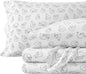 Bare Home Flannel Sheet Set Prints, 100% Cotton, Velvety Soft Heavyweight - Double Brushed Flannel for Extra Softness & Comfort - Deep Pocket - Bed Sheets (King, Feelin' Foxy)