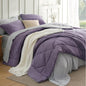 Bedsure Twin XL Comforter Set - 5 Pieces Reversible Grayish Purple Bedding, Twin XL Size Bed Set for All Seasons, Bed in a Bag with Down Alternative Comforter, Sheets, Pillowcase & Sham