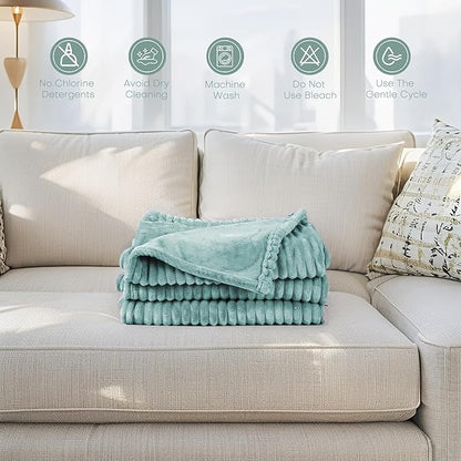 Electric Heated Blanket 84"x90" Queen Size with Cozy Flannel, 6 Heat Settings & 10 Hours Auto Off, Soft & Cozy Warming Throw for Home, Office, or Bed, Machine Washable, Bean Green
