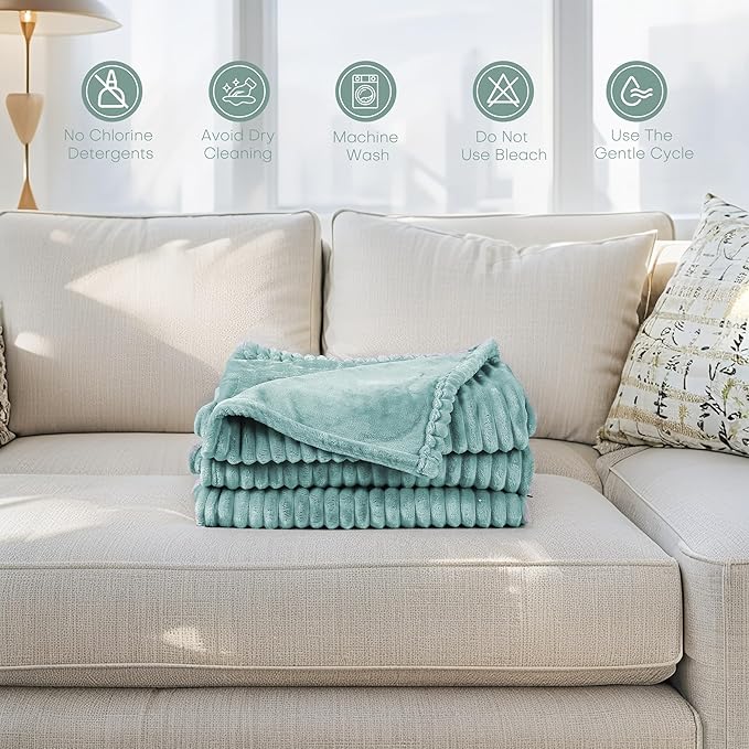 Electric Heated Blanket 72"x84" Full Size with Cozy Flannel, 6 Heat Settings & 10 Hours Auto Off, Soft & Cozy Warming Throw for Home, Office, or Bed, Machine Washable, Bean Green