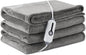 Electric Heated Blanket Full Size 72×84, Breathable & Luxurious Flannel,Soft Warm Gift with Over-Heat Protection,4 Heating Levels & 10 H Auto Shut Off, Machine Washable, Light Grey