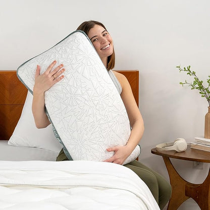 Bedgear Storm Performance Pillow 2.0 – Cooling Bed Pillow for Hot Sleepers, Medium Firm Support for All Sleep Positions – Dual-Sided Comfort, Breathable Air-X Mesh, Washable Ver-Tex Cover, 20” x 36”