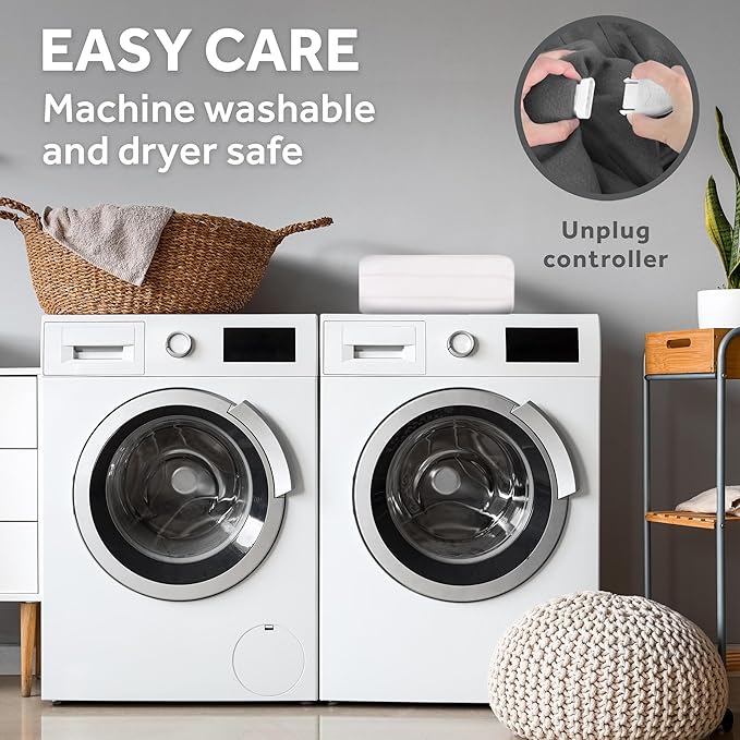 Sunbeam Premium Quilted Electric Heated Mattress Pad Twin 39" x 75" - 12 Heat Settings, 12-Hour Selectable Auto Shut-Off, Fast Heating, Warming Bed, Machine Washable, Extra-Soft Warm Cozy