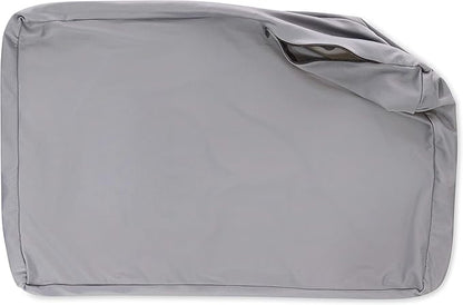 Cover Only for Premium Microbead Bed Pillow, Medium Extra Smooth - Ultra Comfortable Sleep with Silk Like Anti Aging Cover 85% Spandex/ 15% Nylon Breathable, Cooling Dark Grey