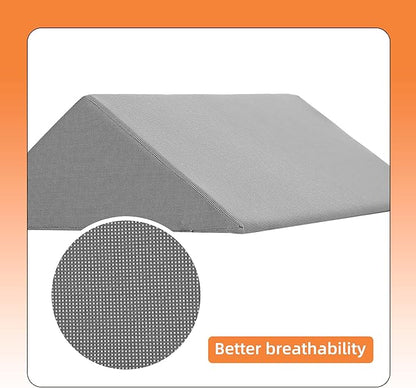 Fanwer Bed Wedges & Body Positioners (3 in 1), 40 Degree Wedges for Bed Positioning,Positioning Pillows for Elderly, Wedge Pillow for Bed Sores, Side Sleeping, After Surgery, Knees Elevated,Back Pain