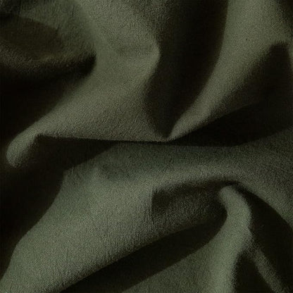 Dark Green Duvet Cover King, 100% Washed Cotton Linen Like Textured Solid Color Casual Modern Dark Green Bedding Set, with Zipper Closure, Luxury Soft Relaxed Feel Natural Wrinkled Comfy (3pcs, King)