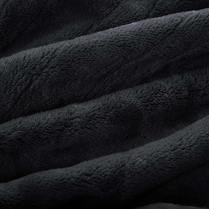 Electric Heated Blanket Full Size 72"x84", Fast Heating Blanket, Soft Cozy for Bed, 10 Hours Auto Off & 4 Heating Levels, Heater Blankets, Machine Washable, Warm Gifts for Grandma -Black