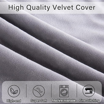 Body Pillow, Memory Foam Body Pillows for Adults Sleeping, Long Pillow for Bed, Big Large Firm Full Body Pillow for Side Sleeper, 20x54 Inch, Light Grey