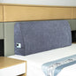 Headboard Wedge Pillow California King Headboard Pillow Memory Foam Reading Pillow Large Headboard Back Cushions for Bed Rest Dark Blue