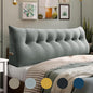 WOWMAX Headboard Wedge Pillow King Triangular Headboard Pillow Bed Wedge Pillow for Headboard Bolster Pillow for Bed Wedge Pillow Headboard Daybed Pillows, Velvet(100% Cotton), Gray
