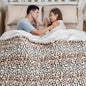 Heated Blanket Electric Blanket Twin Size 62"x84" Fast Heating Electric Blanket with 12 Hours Auto-Off and 6 Heating Settings Overheat Protection Cozy Soft Faux Fur Heated Throw Blanket ETL, Leopard