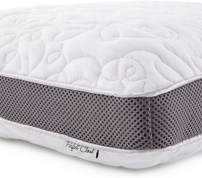 Perfect Cloud Double Airflow Ventilated Memory Foam Bed Pillow for Sleeping - 5.5-inch Breathable Cooling Medium-Loft (Standard)
