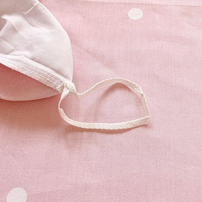 AOJIM Pink Duvet Cover Set Pure Cotton, 1 Rabbit Comforter Cover and 2 Pillowcases, Soft Lightweight Bed Set Queen Size, Quilt Cover for Room Decor (No Comforter)