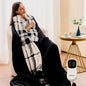 Heated Electric Blanket King Size - 100"x90" Flannel Heating Blanket with 10 Heating Levels & 5 Time Settings Over-Heat Protection, Winter Warmer for Adults with ETL Certification（Black）