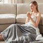 Heated Blanket Full Size Fast Warming Heating Electric Blanket with 6 Heat Settings & 4 Hours Auto-Off, Ideal Gift for Her, 72"x84", London Grey