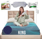 Earth Grounding Sheets King Size with 12% Silver Fiber & 4% Silk & 84% Cotton - Dark Blue - SGS Quality Certified Grounded Well Bed Sheet - Conductive Fitted Sheet for Better Sleep