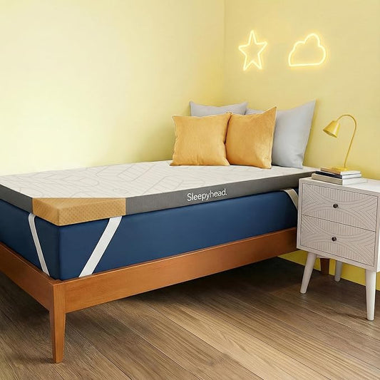 Sleepyhead Twin XL 2 Inch Premium Copper Mattress Topper – Copper-Infused Memory Foam Bed Topper – Soft and Comfortable Support, Cooling, Washable Cover, CertiPUR-US Certified (XL Twin 2")