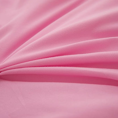 MWMWMW 5 Pcs Pink Comforter Set Queen, Girls Bed in a Bag, Girls Queen Bedding Set, Pink Ruffle Bedding Set for Grils Kids with 1 Fitted Sheets, 1 Flat Sheet, 1 Comforter, 2 Pillowcases
