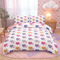 Peopleareok Pink Heart Comforter Sets Full (79x90 Inch), 3 Piece Cute Pink Purple Heart Print Comforter with 2 Pillowcases, Ultral Soft Microfiber Kids Bed Set for Girls Bedroom Decor All Season