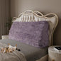 14LB Thickened Wedge Pillow Headboard Body Positioner Bed Wedge Pillow Backrest Support Triangular Headboard Pillow for Sleeping with Side Pocket Velvet Positioning Support Rabbit Purple Queen