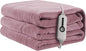 Electric Heated Blanket 72"x84" Full Size, Soft Coral Fleece with 4 Heating Levels and 10 Hours Auto-Off, Machine Washable, Cozy Plush Fabric for Home, Purple
